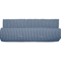 Chemin de lit coton lavé 80x200 cm LILI DÉCO bleu marine>Linnea Online
