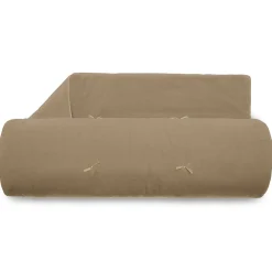 Chemin de lit coton lavé 80x200 cm HONO DÉCO marron camel>Linnea Discount