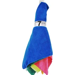 Passat Chiffon microfibre vert, violet, jaune, bleu ciel, orange, rose et bleu marine L.34 x l.40 cm vendu par 7 pièces* Chiffon