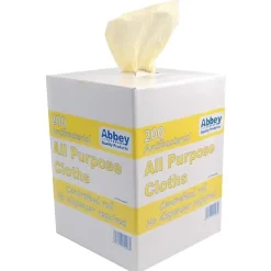 Chiffons tout usage antibactériens jaunes Jantex* Eponge