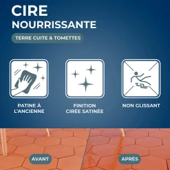 Cire nourrissante tomettes et terres cuites rouge 1L><noscript><img width=