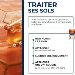 Starwax Cire tomettes et terres cuites incolore 1L* Nettoyant Et Entretien Pour Sol