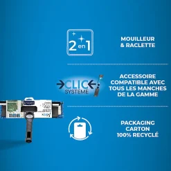 Combiné lave-vitres, housse en microfibre,><noscript><img width=