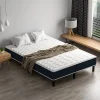 Combinaison lit 140x190 cm, matelas en mousse à mémoire de forme de 15 cm d'épaisseur + cadre de lit en fer, 9 pieds>Teeno Clearance