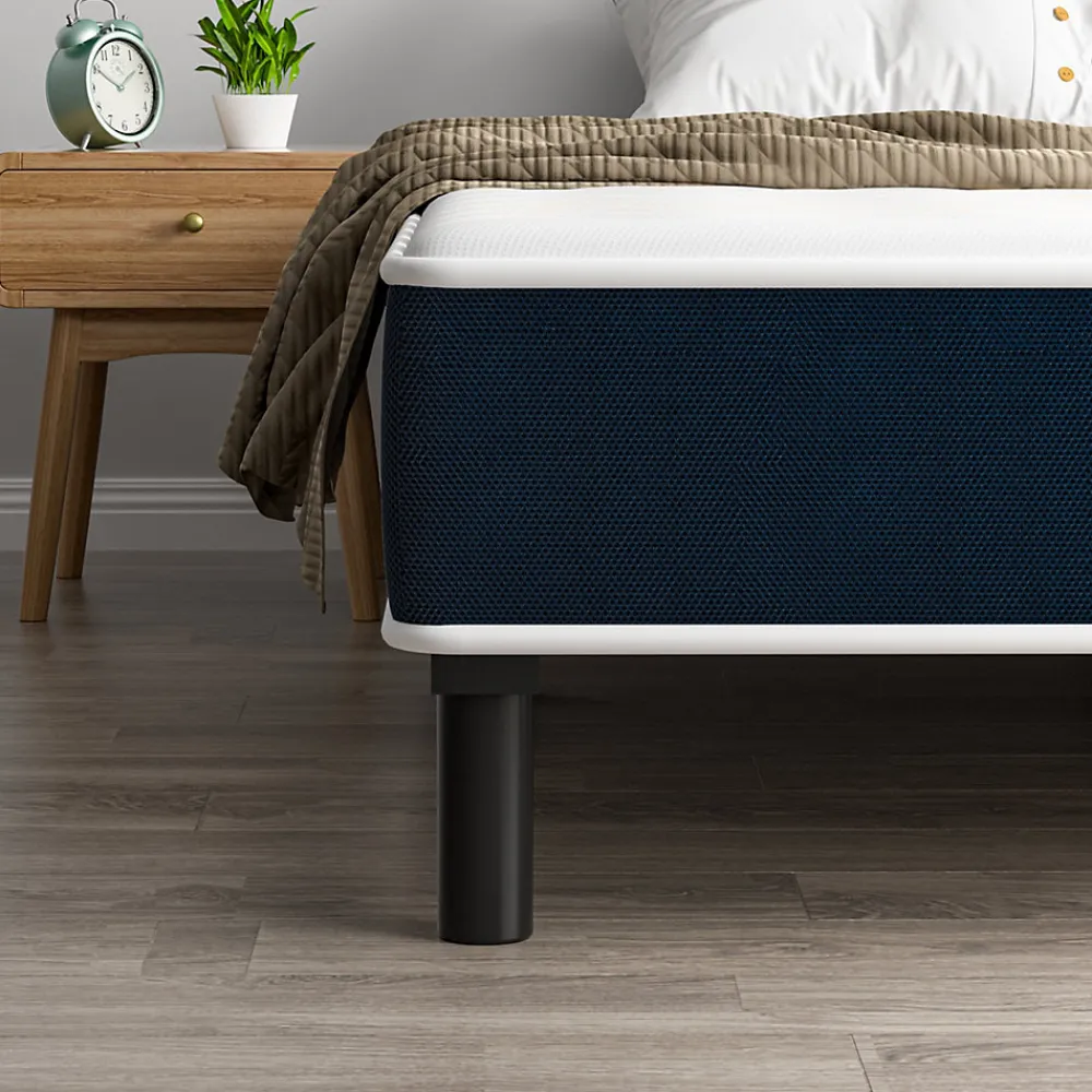 Combinaison lit 140x190 cm, matelas en mousse à mémoire de forme de 15 cm d'épaisseur + cadre de lit en fer, 9 pieds>Teeno Clearance