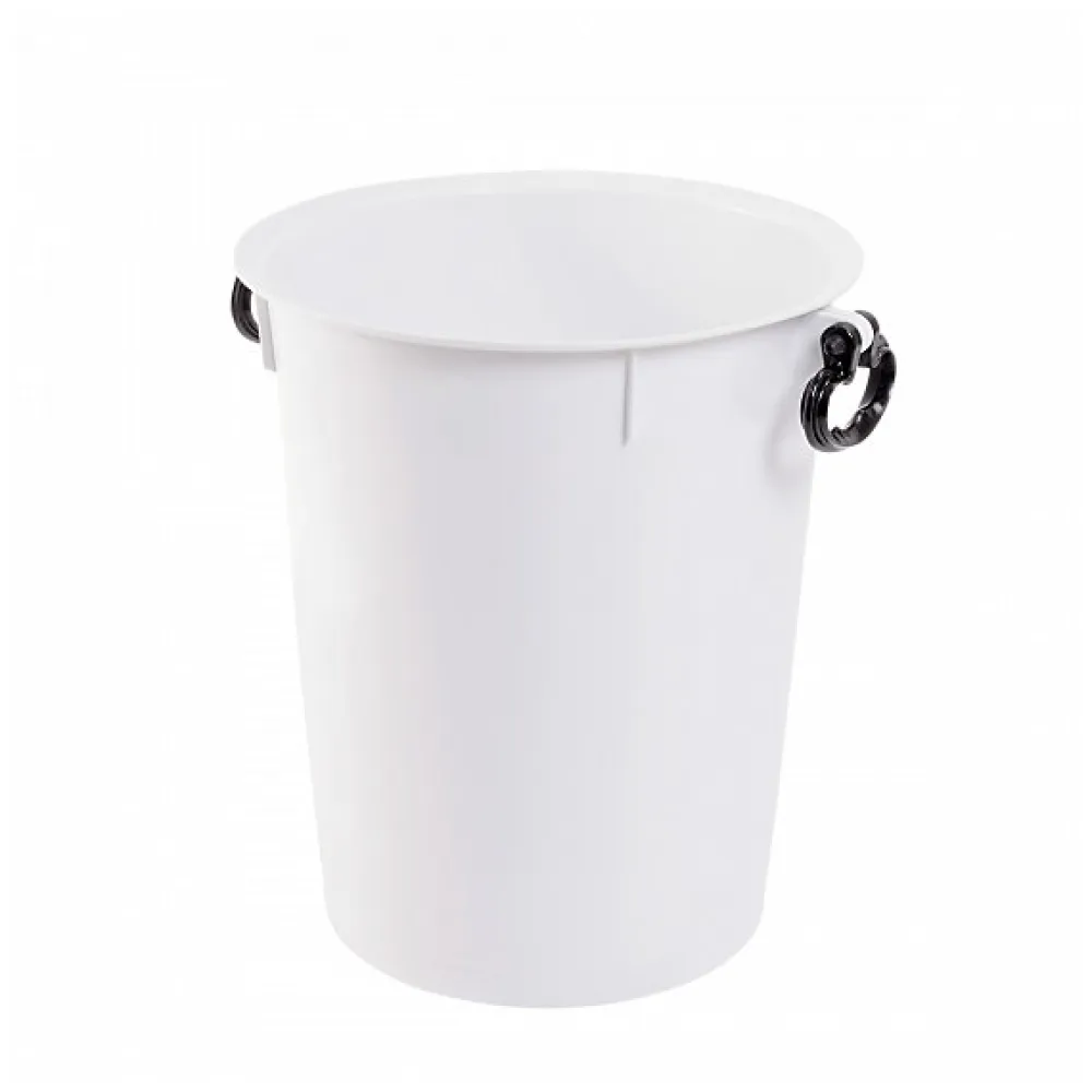 Conteneur alimentaire 50 L avec poignées noires - blanc>Gilac Clearance