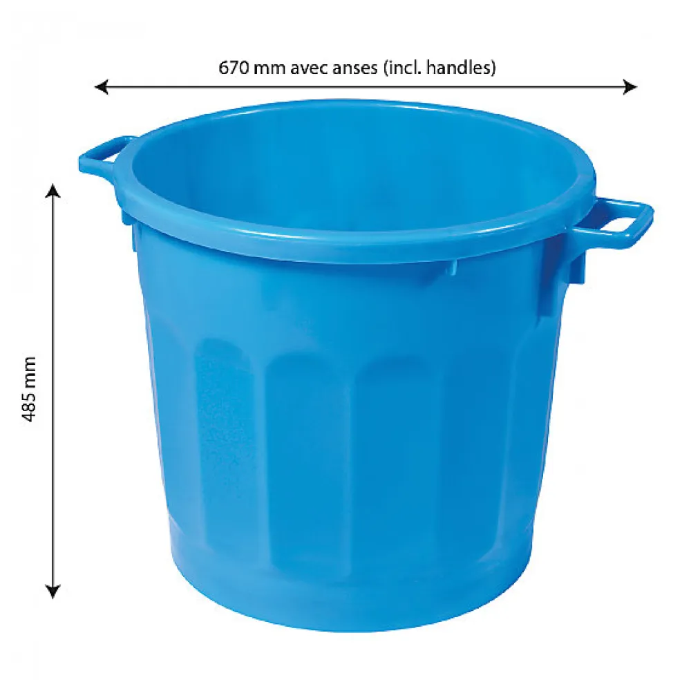 Conteneur alimentaire rond HACCP 75 L - bleu>Gilac Clearance
