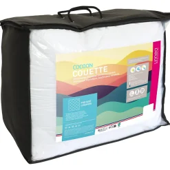 Couette 4 saisons 200x200 cm COCOON garnissage fibre polyester 500g/m2><noscript><img width=