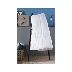 Couette 240 x 260 cm - - Tempérée - 100% fibre polyester - Pour 2 personnes - Blanc><noscript><img width=