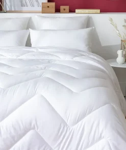 Abeil Couette anti-acariens chaude 200 x 200 cm polyester blanc* Couette
