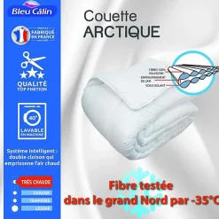 Bleu Calin Couette Arctique 240 x 260 cm pour lit 