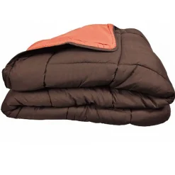 Couette chaude Bicolore Gamme Microfibre "Cocoon Non feu - Norme NF EN ISO 12952" toutes dimensions - Cocoon Chocolat>Toison d'Or