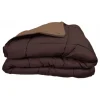 Toison d'Or Couette chaude Bicolore Gamme Microfibre "Cocoon Non feu - Norme NF EN ISO 12952" toutes dimensions - Cocoon Chocolat* Couette