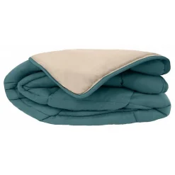 Couette chaude Bicolore Gamme Microfibre "Cocoon Non feu - Norme NF EN ISO 12952" toutes dimensions - cocoon Bleu Paon>Toison d'Or Online
