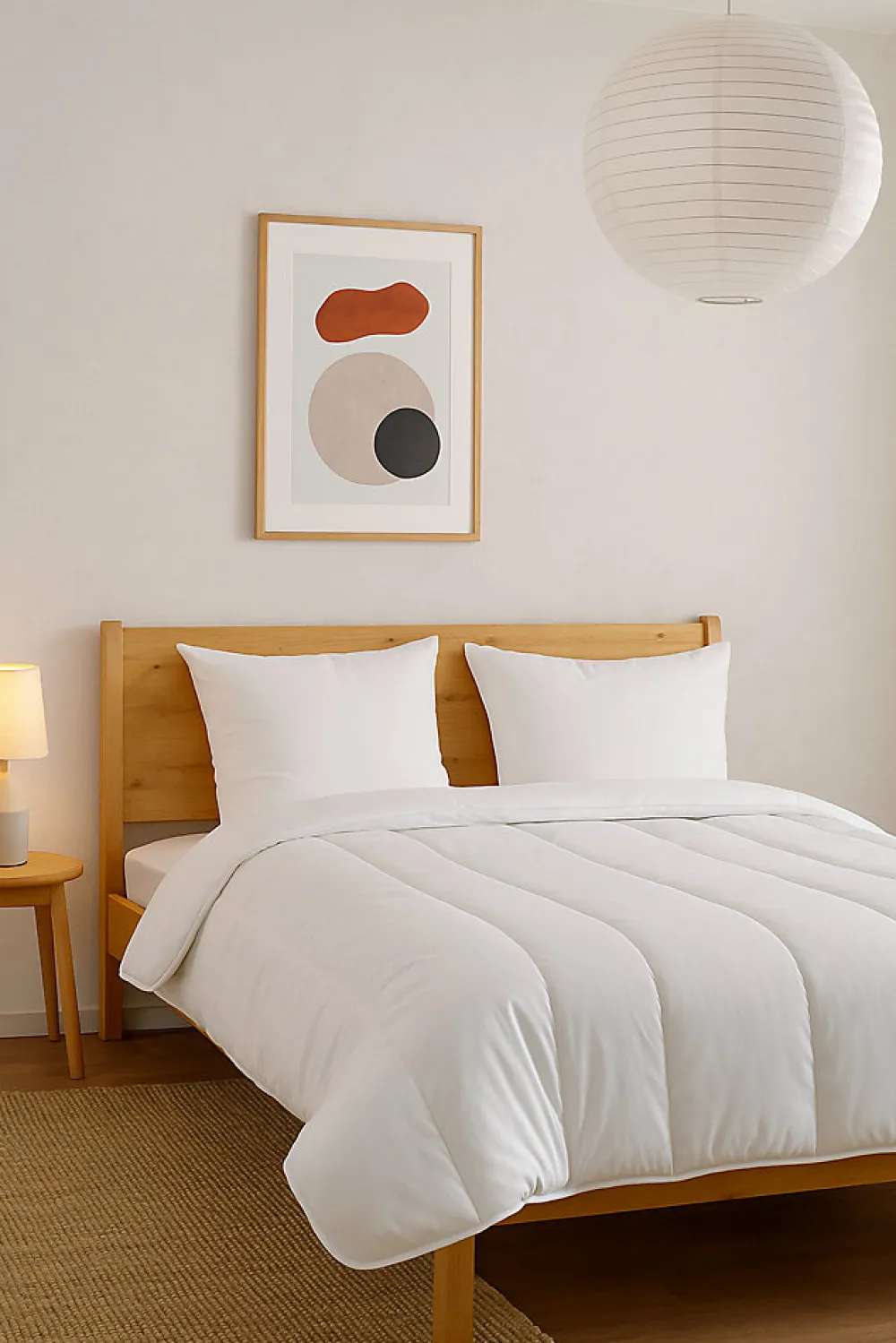 Couette chaude Coton percale - 1 ou 2 personnes 200 x 200 - 13059>Mortreux Discount