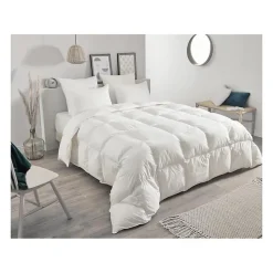 Toison d'Or Couette chaude en plumettes et duvet (240x260 cm - Blanc)* Couette