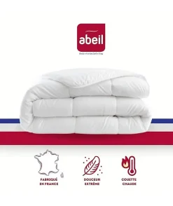 Abeil Couette chaude 400gr/m² Douceur Auvergnate - 140 x 200 cm - 1 personne -* Couette