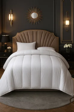Mortreux Couette chaude Microfibre Blanche - 1 ou 2 personnes 200 x 200 - 17131* Couette