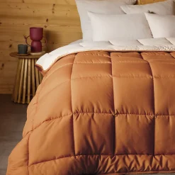 Couette chaude microfibre bicolore 400 gr/m2 (240x260 cm - Cuivre)><noscript><img width=