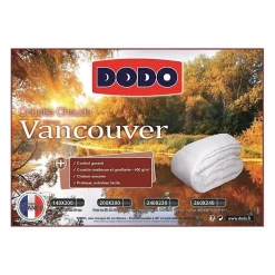 Dodo Couette chaude Vancouver - 200 x 200 cm - 400gr/m² - Blanc -* Couette