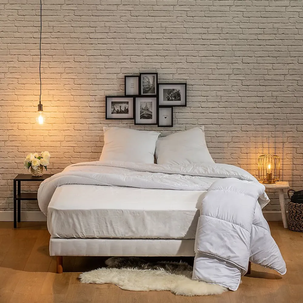 Bleu Calin Couette Chaude 240x260cm LA SEGMENTABLE* Couette