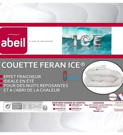 Couette de lit Légère pour été Feran Ice 200g blanc Dimension - 200x200>Abeil Outlet