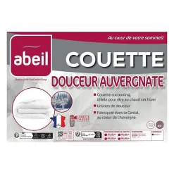 Abeil Couette Douceur Auvergnate - 200 x 200 cm - Chaude - 2 personnes -* Couette