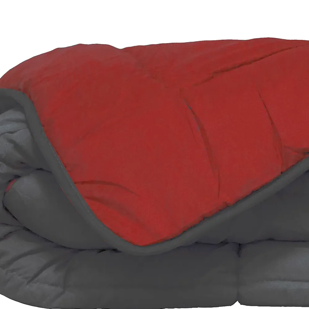 Poyet Motte Couette d'été en microfibre bicolore (240x220 cm - Rouge)* Couette