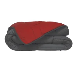 Poyet Motte Couette d'été en microfibre bicolore (240x220 cm - Rouge)* Couette