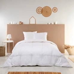 Couette Duvet Été Légère 200x200cm 90% DUVET DE CANARD>Bleu Calin Outlet