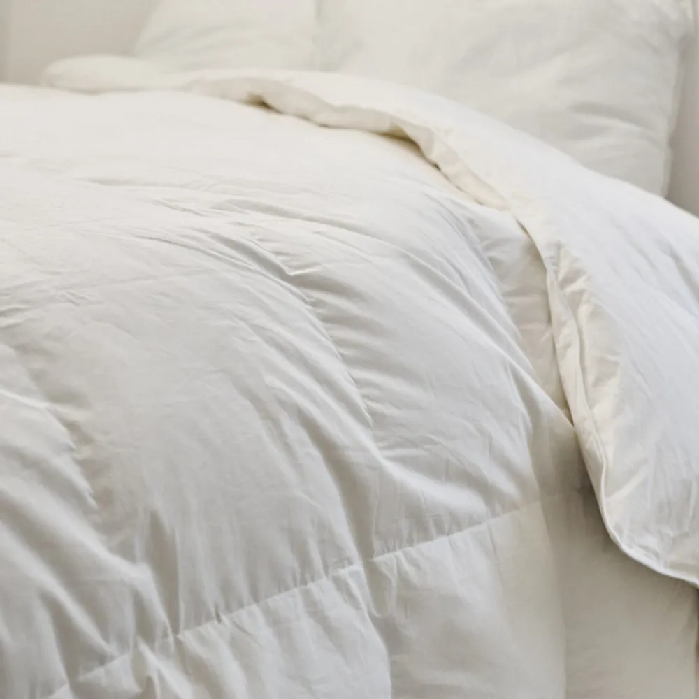Couette Duvet Été Légère 200x200cm 90% DUVET DE CANARD>Bleu Calin Outlet