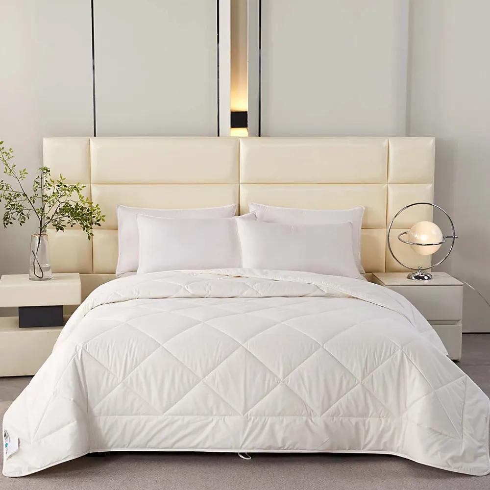 Homescapes Couette en laine biologique épaisse, 200 x 200 cm -* Couette