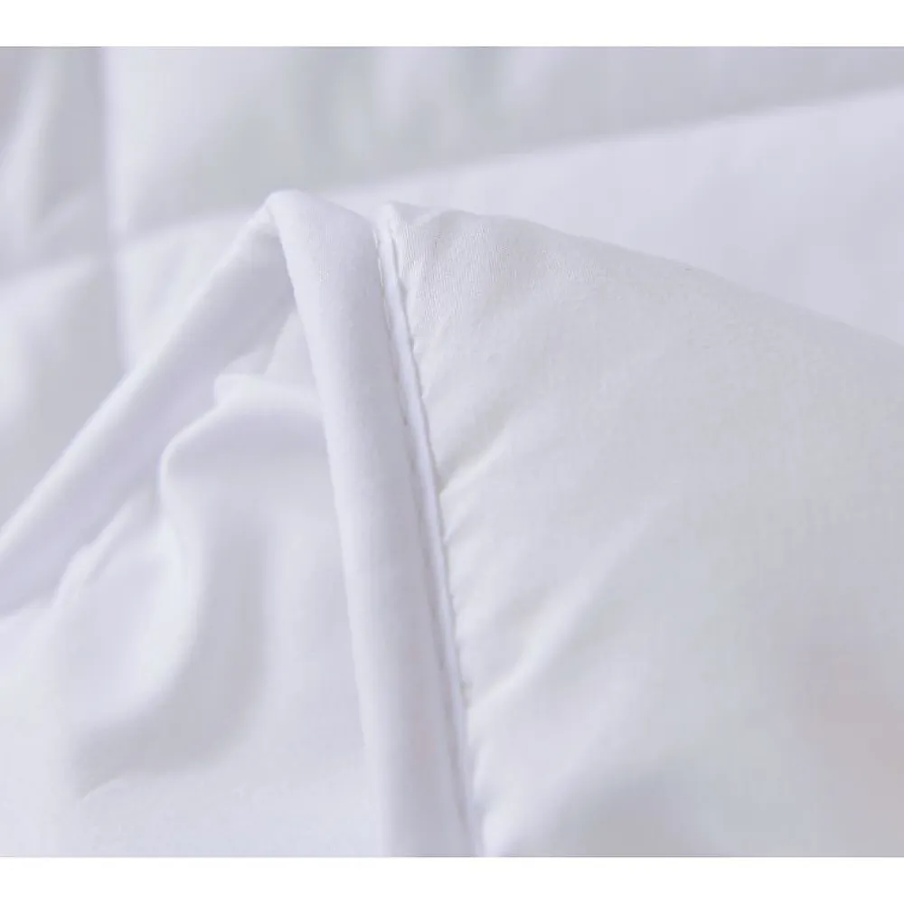 Couette en microfibre 200X200cm Blanche HG22067WD>Herzberg Outlet