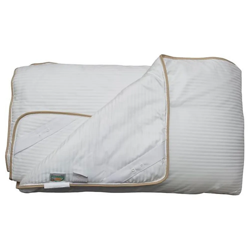 Couette "Fjord Grand Hotel" Légère Jumelable Satin de coton rayé - 220 x 240 cm pour lit 2 places>Lestra New