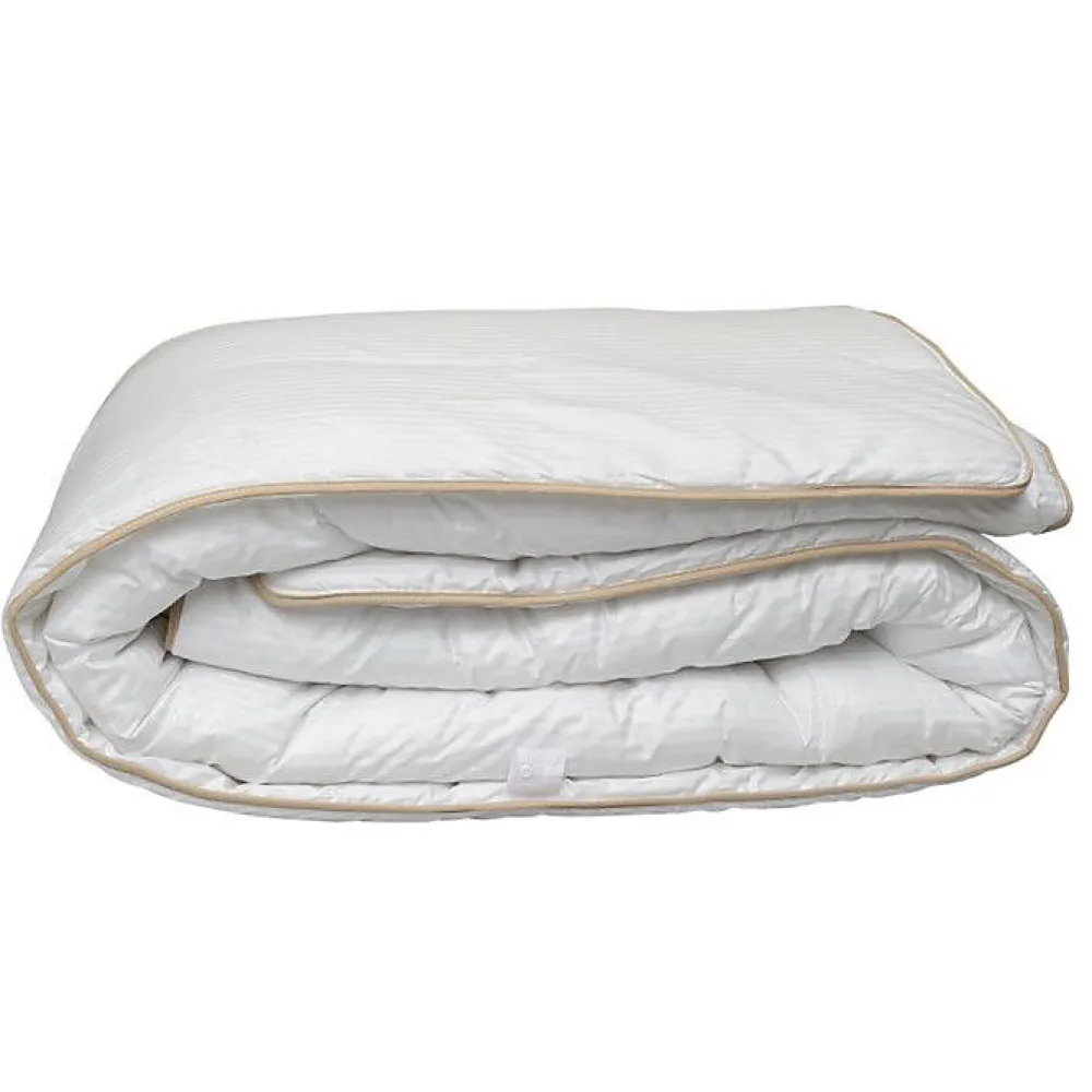 Couette "Fjord Grand Hotel" Légère Jumelable Satin de coton rayé - 240 x 280 cm pour lit 180 x 200 à 200 x 200 King size>Lestra Online