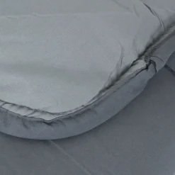 Linnea Couette hiver 240x220 cm COCOON BICOLORE Acier/Argent garnissage fibre polyester 400g/m2* Couette
