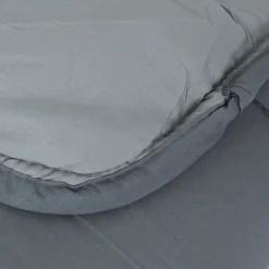 Couette hiver 260x240 cm COCOON BICOLORE Acier/Argent garnissage fibre polyester 400g/m2><noscript><img width=