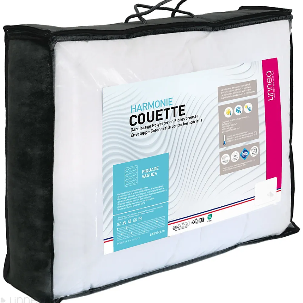 Couette hiver 160x200 cm HARMONIE garnissage fibre polyester 450g/m2>Linnea Outlet