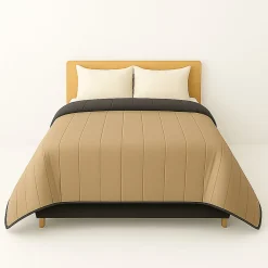 Couette légère Gris foncé / Taupe - 2 personnes 220 x 240 - 13242-3>Mortreux Sale