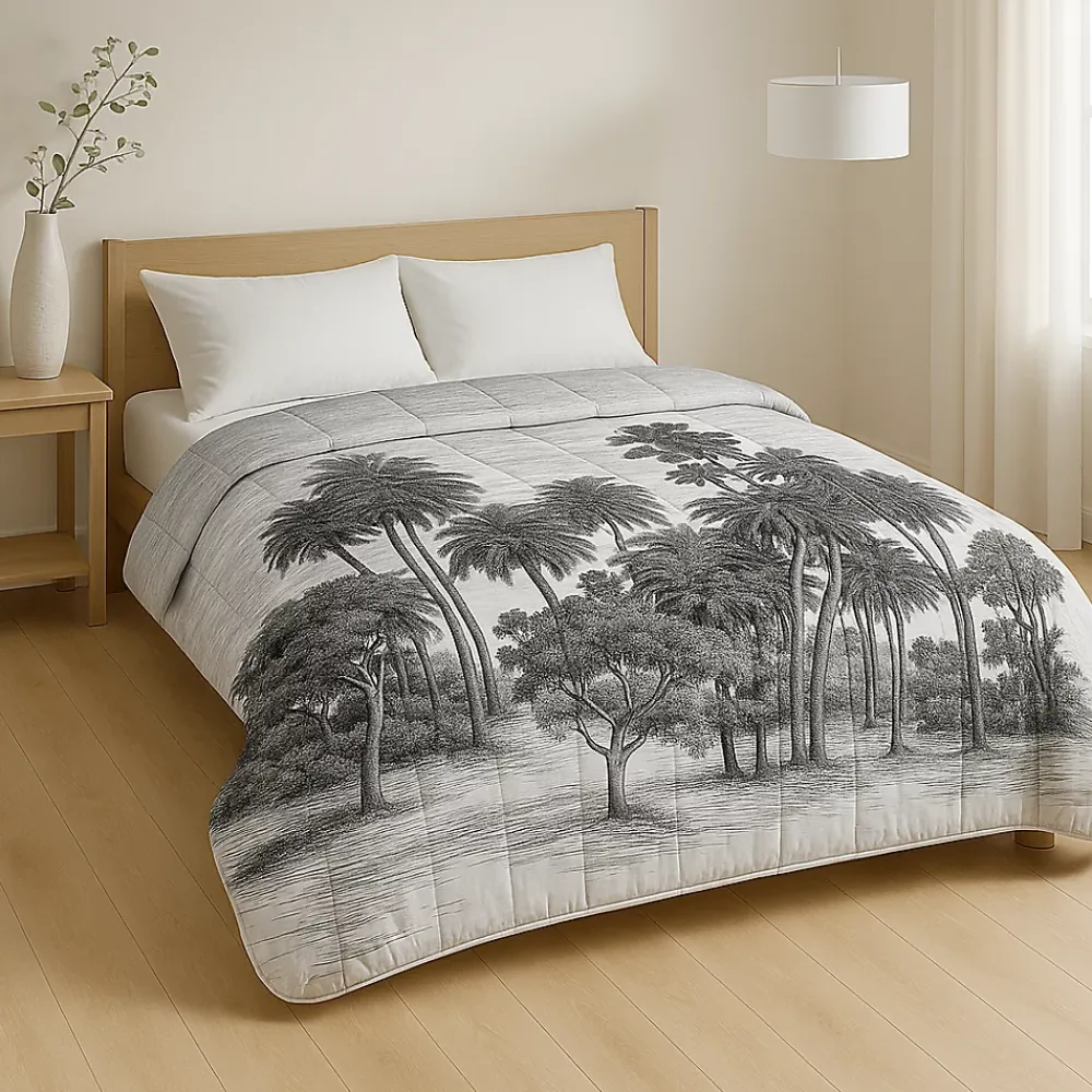 Mortreux Couette Légère Imprimée Oasis - 1 ou 2 Personnes 200x200 - 20887* Couette