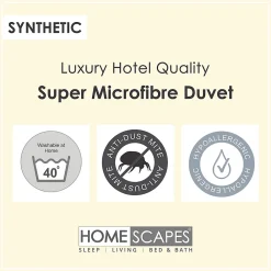 Homescapes Couette légère été 200x200 cm - Couette 1 à 2 personnes - Microfibre -* Couette