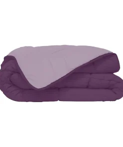 Couette Microfibre 400g/m² CALGARY Prune & Parme 240x260cm>Toison d'Or Outlet