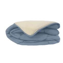 Toison d'Or Couette Microfibre 400g/m² CALGARY Petrole & Mastic 140x200cm* Couette