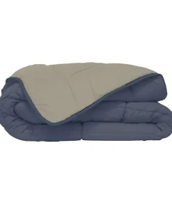 Toison d'Or Couette Microfibre 400g/m² CALGARY Petrole & Mastic 140x200cm* Couette