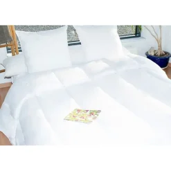 Couette protection totale anti acariens 400 gr/m² 220 x 240 cm pour lit 2 places 140 x 190 cm à 160 x 200 cm><noscript><img width=