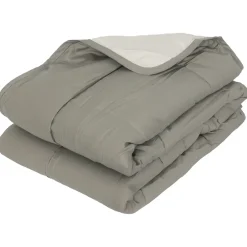 Linnea Couette été 240x220 cm COCOON BICOLORE Taupe/Lin garnissage fibre polyester 200g/m2* Couette