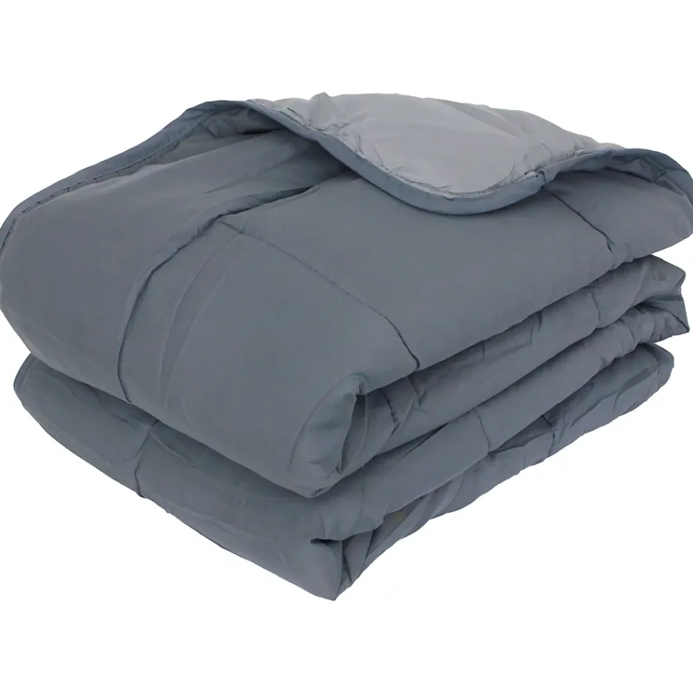 Linnea Couette été 260x240 cm COCOON BICOLORE Acier/Argent garnissage fibre polyester 200g/m2* Couette