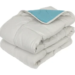 Couette été 240x220 cm COCOON BICOLORE Lac/Galet garnissage fibre polyester 200g/m2>Linnea