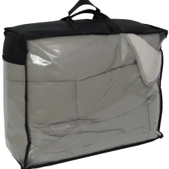 Couette été 260x240 cm COCOON BICOLORE Taupe/Lin garnissage fibre polyester 200g/m2><noscript><img width=
