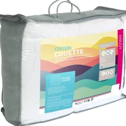Couette été 260x240 cm COCOON garnissage fibre polyester 200g/m2><noscript><img width=